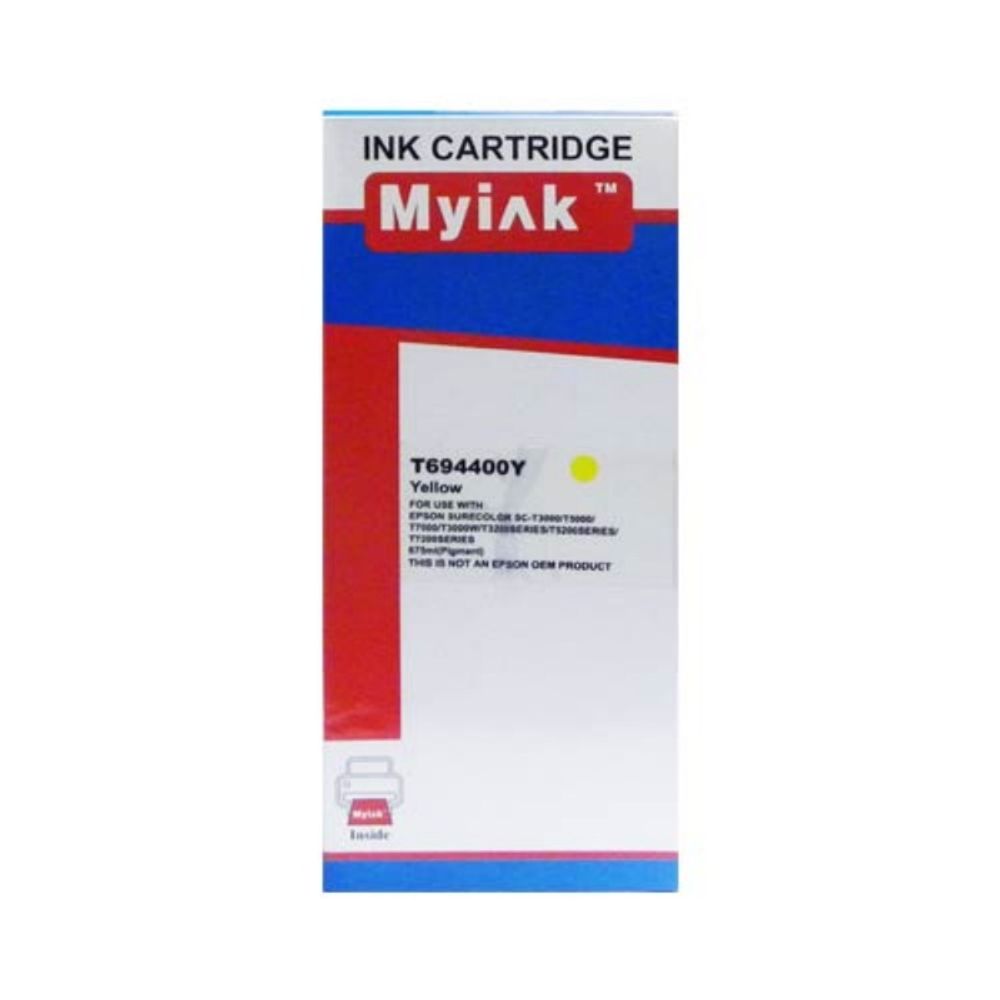 Картридж MyInk, аналог EPSON C13T694400 (T6944) для SureColor SC-T3200/T5200/T7200 Yellow (675ml, Pigment)