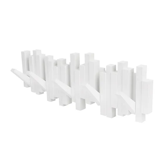 Настенная вешалка Sticks белая