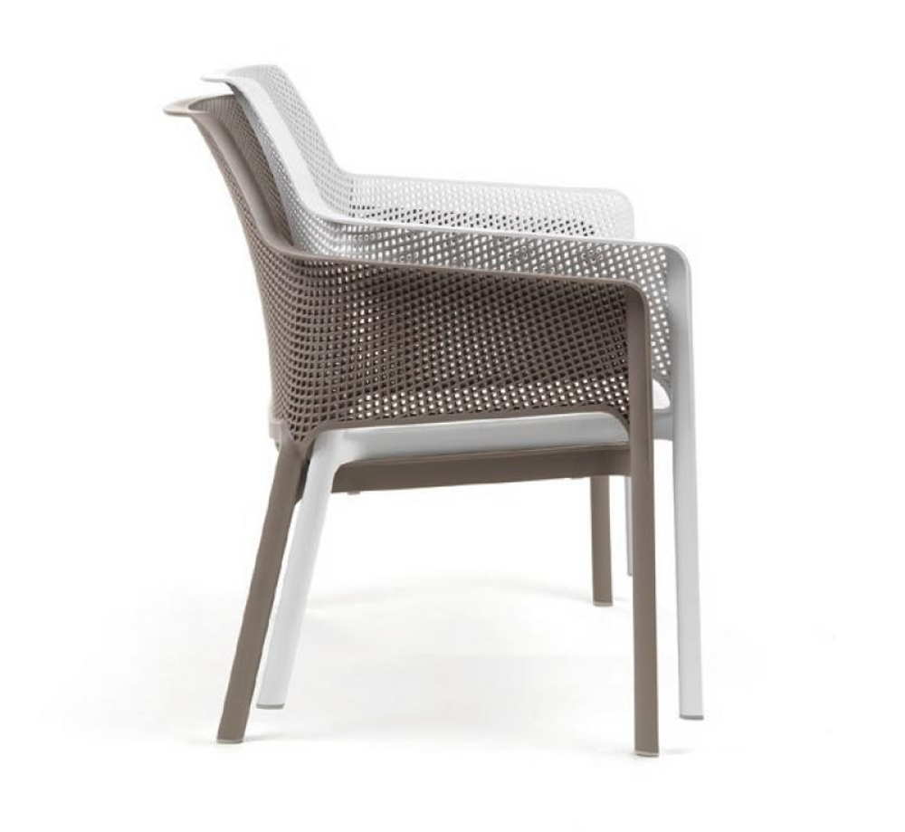 Диван пластиковый, Net Bench, тортора