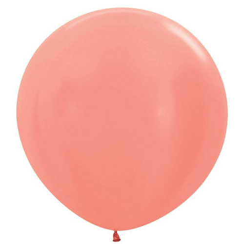 Шар 24" Розовое Золото, Метал / Rose Gold 568