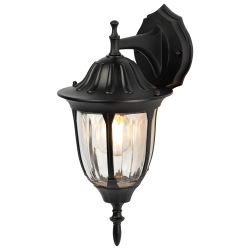 Светильник уличный настенный ЭРА «Галатея» GBW-105-1-BL-0380 230В Е27 IP54 чёрный вниз | Садово-парковые светильники