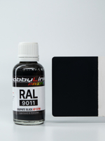 Краска лаковая HobbyLink RAL-9011 Graphite Black HP-9706