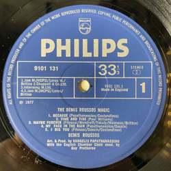 Винтажная виниловая пластинка LP Демис Руссос Demis Roussos, The Demis Roussos Magic (Англия 1977)