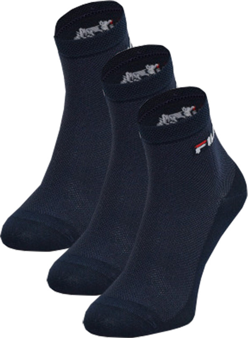 Теннисные носки Fila Quarter Mercerized Cotton 3P - небесный