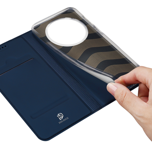 Чехол книжка из PU кожи синего цвета от Dux Ducis для Xiaomi 15 Ultra, серия Skin Pro Series Case