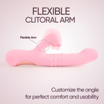 Розовый вибратор-кролик 23,9см Selove ComePlay Dual Stimulation Vibrator Pink