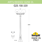 Ландшафтный светильник Fumagalli GLOBE 250 G25.158.S20.WYF1R