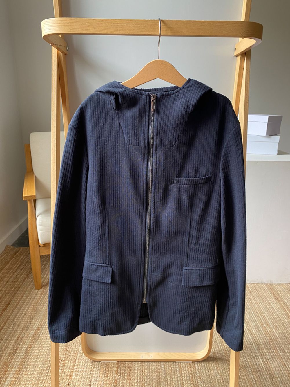 Хлопковый пиджак с капюшоном Armani, 152