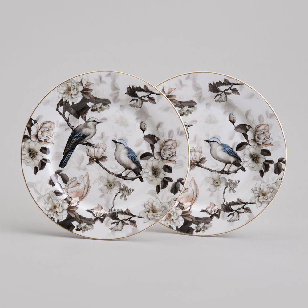 НАБОР ТАРЕЛОК ЗАКУСОЧНЫХ LEFARD BOHEMIAN BIRDS 2 ШТ. 20,5СМ