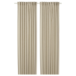 IKEA DYTÅG  (ИКЕА ДИТОГ)  -  Занавеска, 2 шт. - бежевый/на ленте, 145х300 см