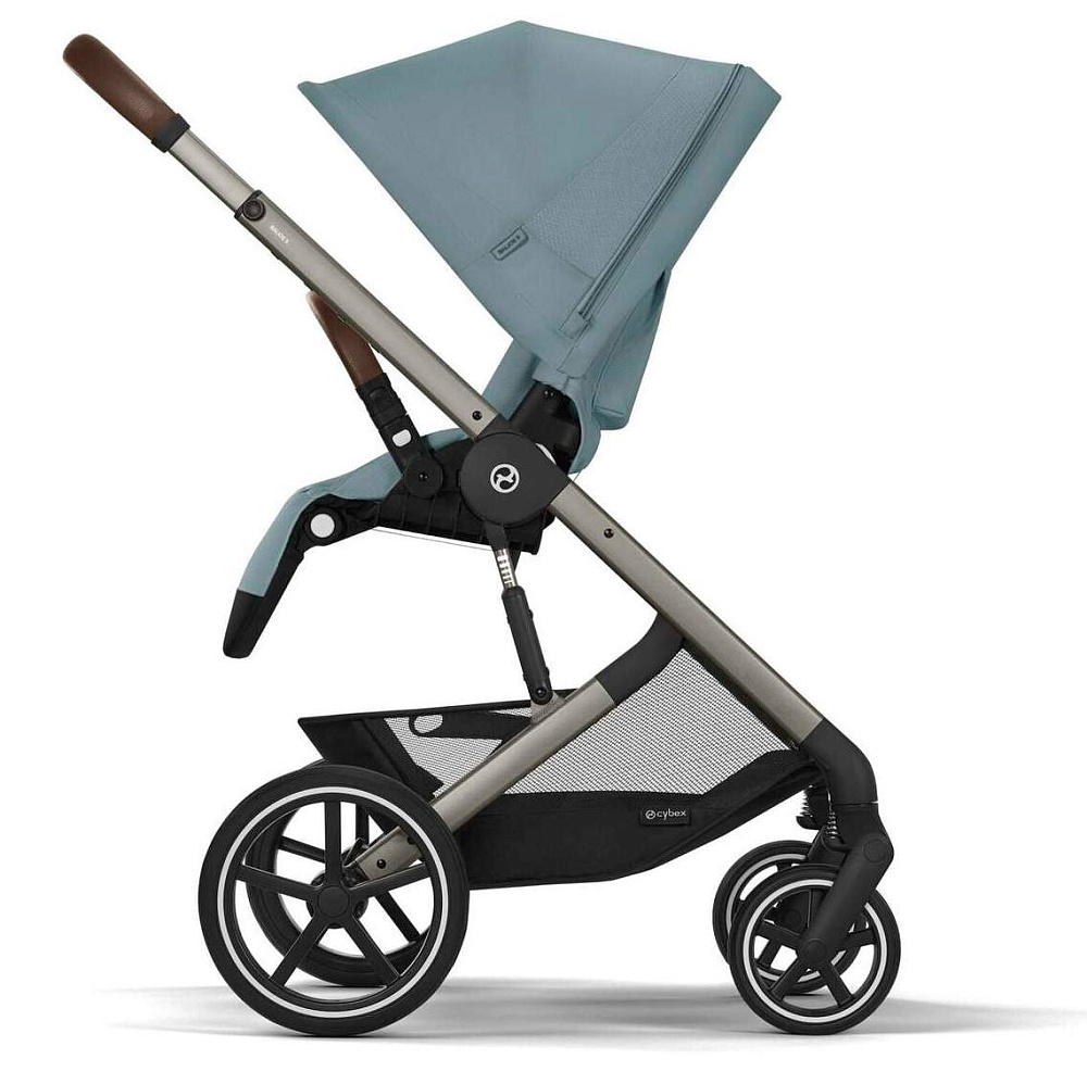 Прогулочная коляска Cybex Balios S Lux TPE 2025 Stormy Blue с дождевиком
