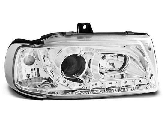 Передние фары Seat Cordoba 1/Ibiza 2/VW Polo 3 daylight chrome