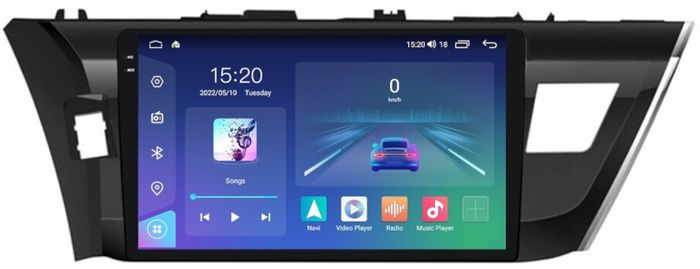 Магнитола для Toyota Corolla 2013-2016 - Parafar PF307U2K на Android 13, Быстрая, QLED+2K, CarPlay, 4G SIM-слот