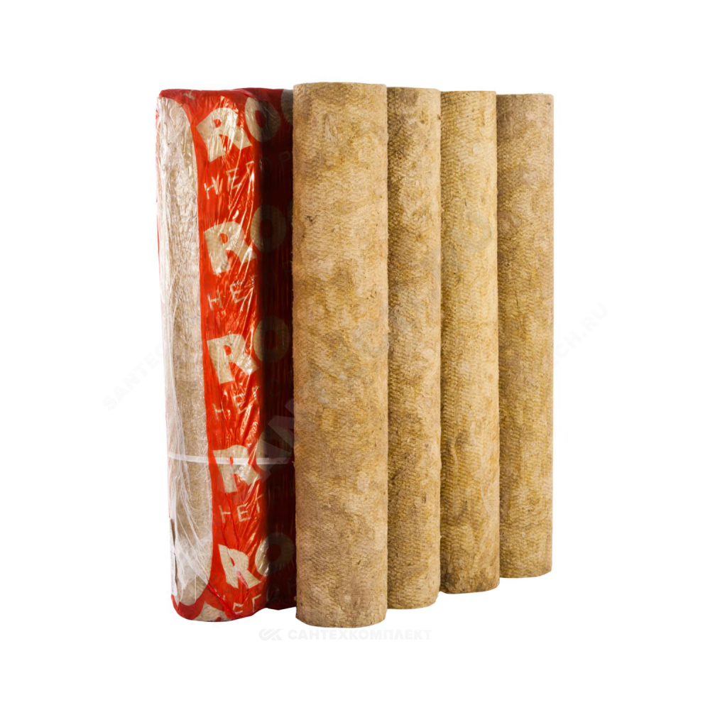 Цилиндр навивной минеральная вата ROCKWOOL 150 без покрытия 25/28 L=1м ROCKWOOL 135336