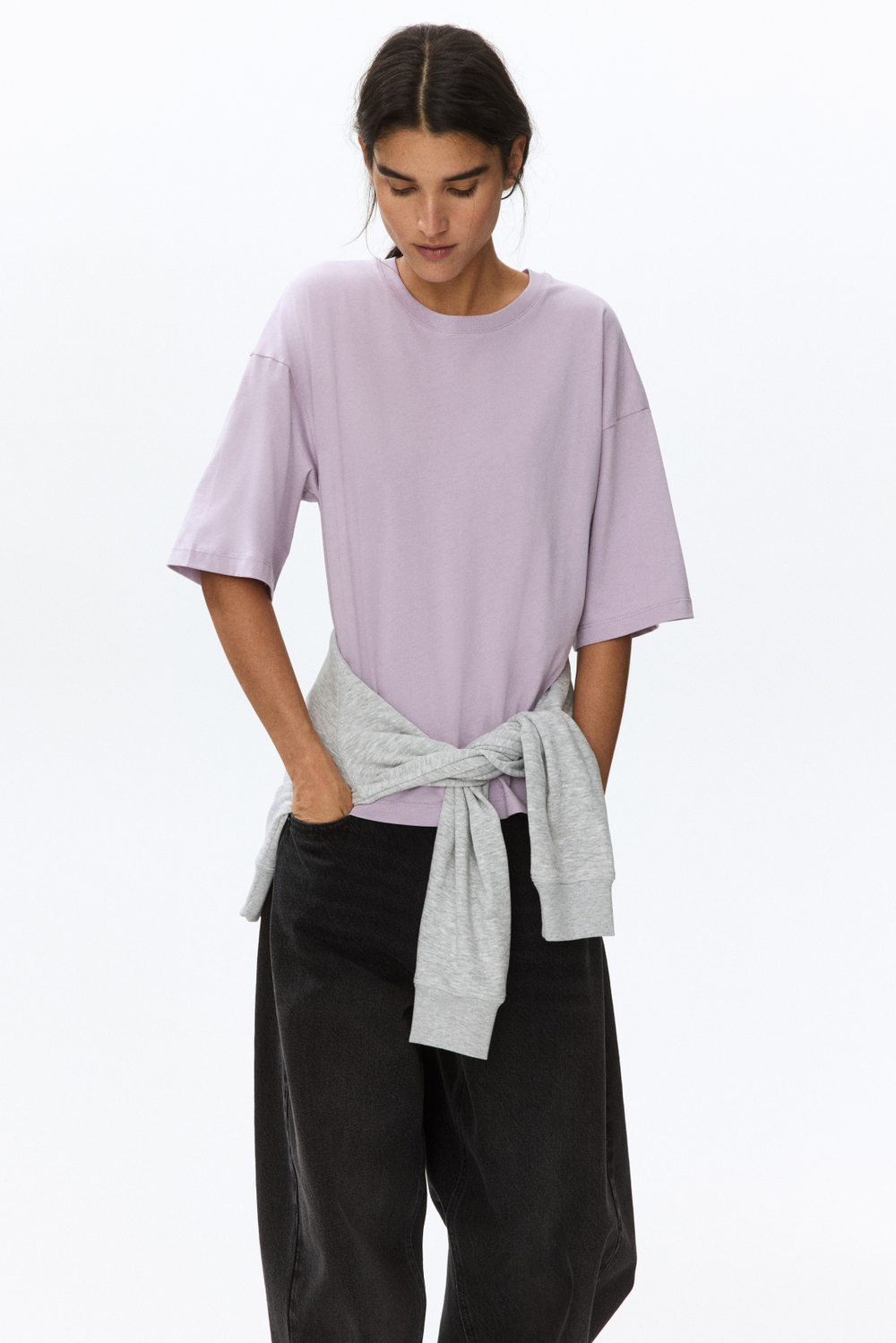 Футболка свободного кроя — длинная модель - H&M