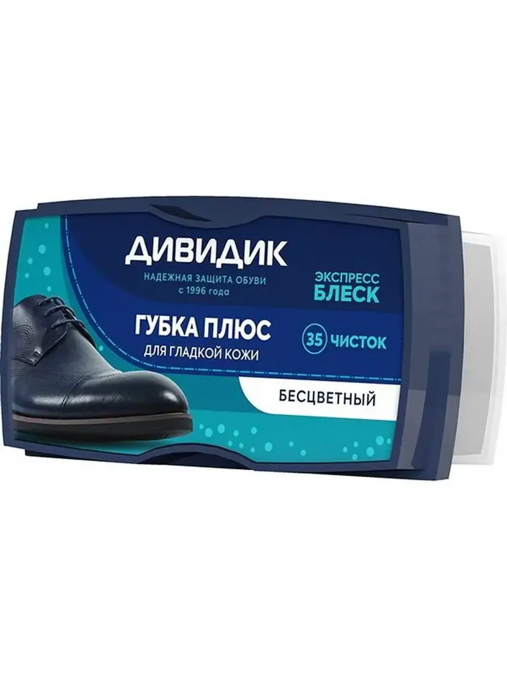 Губка для для гладкой кожи бесцветная Плюс Дивидик, шт