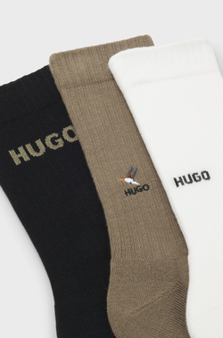 Носки (3 пары) мужские HUGO 3P QS EMBROIDERY CC