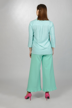 Брюки широкие 2796АЕ, зеленый