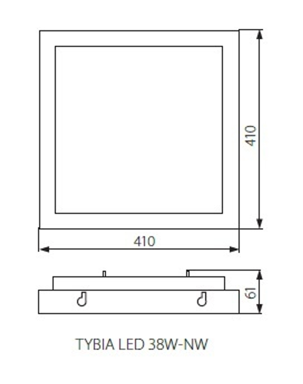 Накладной светодиодный светильник KANLUX TYBIA LED 38W 4000К NW
