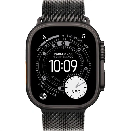Умные часы Apple Watch Ultra 3 49 мм Black Titanium Case with Black Titanium Milanese Loop - L