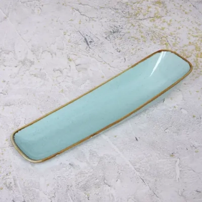 Тарелка керамическая «Tiffany Blue» сервировочная 36*9,5*5,5см