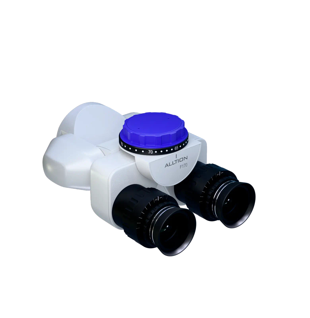 Наклонный бинокулярный тубус тонкой настройки для микроскопов Alltion и Carl Zeiss