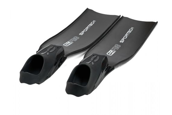 Ласты C4 Carbon Sportech Rubber FBG стеклопластик черный