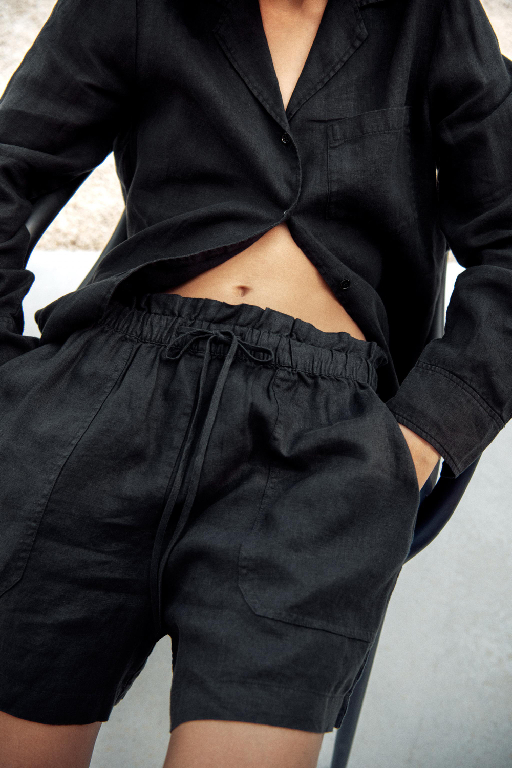 ШОРТЫ ИЗ 100% ЛЬНА — ZW COLLECTION — ZARA