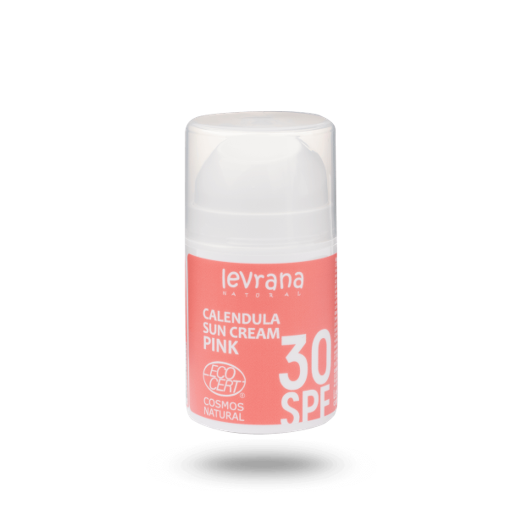 Солнцезащитный крем для лица и тела Календула 30 SPF PINK, 50 мл. (Levrana)