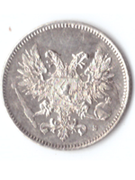 25 пенни 1917 S Россия для Финляндии XF (без короны)