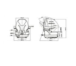 Сиденье погрузчика премиальное Toyota/Nissan/TCM/Komatsu