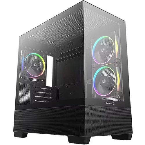 Корпус Mini-Tower DeepCool CG380 3F ARGB, Micro-ATX, черный (R-CG380-BKAGM3-G)