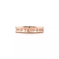Кольцо из розового золота 18k с бриллиантами, Tiffany💝 diamond exclusive