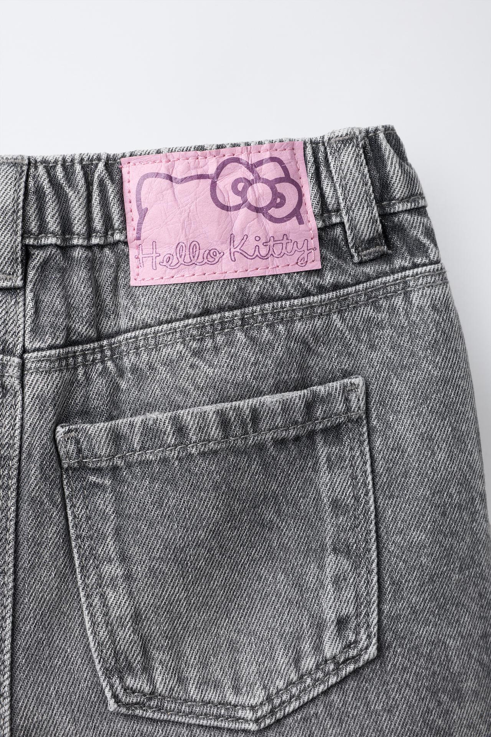 ZARA ДЖИНСЫ "HELLO KITTY", СЕРЫЙ