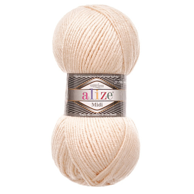 Пряжа Alize (Ализе) Superlana Midi / уп.5 мот. по 100 г, 170м, 310 шампань A
