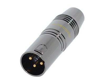 DAXX T361/362 Коннектор XLR 3-х контактный под распайку "папа" или "мама" для кабеля D=9.0мм -1шт-