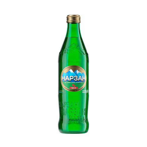 Нарзан минеральная вода 0,45л стекло природный газ