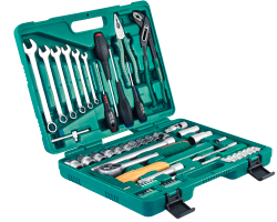S04H52460S Набор инструмента универсальный 1/4", 1/2"DR, 60 предметов