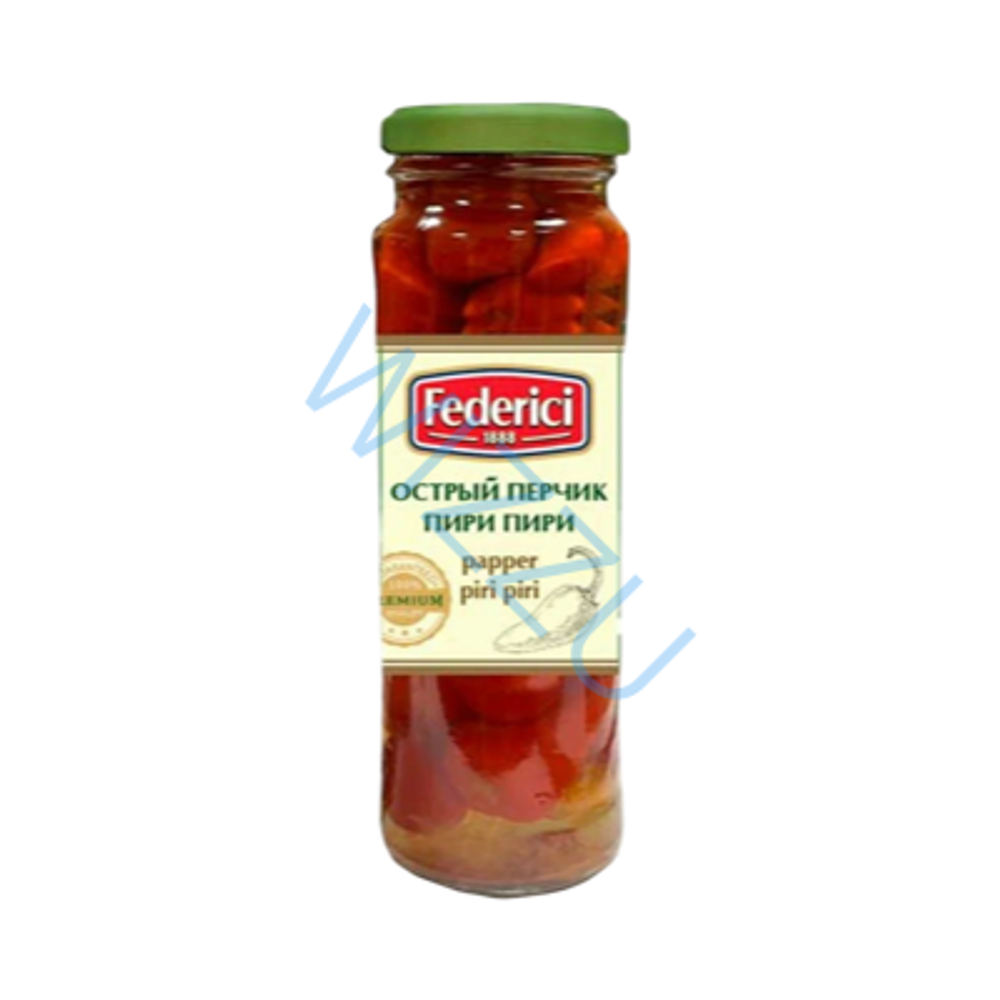 Острый перчик Federici Пири-Пири очищенный ст/б 100г