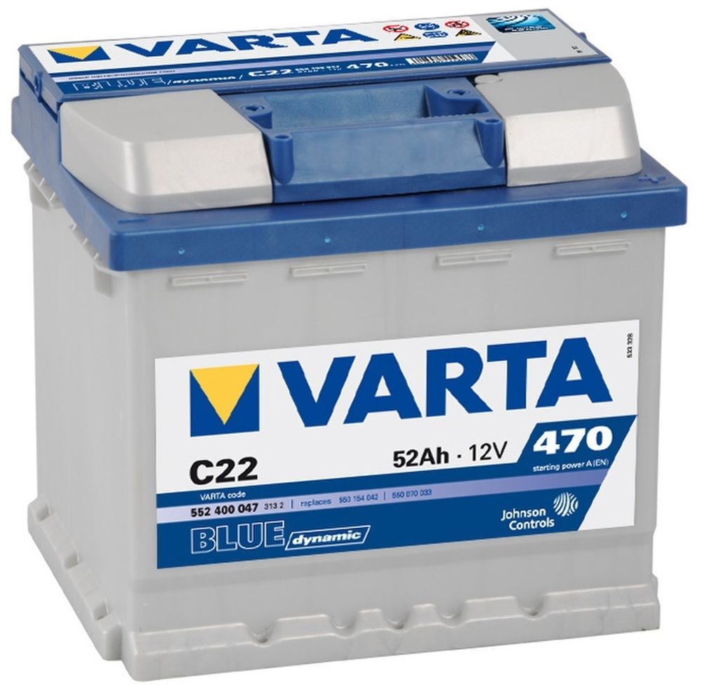 VARTA Blue Dynamic 6CT- 52 ( 552 400 ) аккумулятор VARTA Blue Dynamic 6CT- 52 ( 552 400 ) аккумулятор