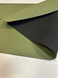 УЛЬТРАцепкий 100% каучуковый коврик для йоги New Arrows Olive 185*68*0,5 см