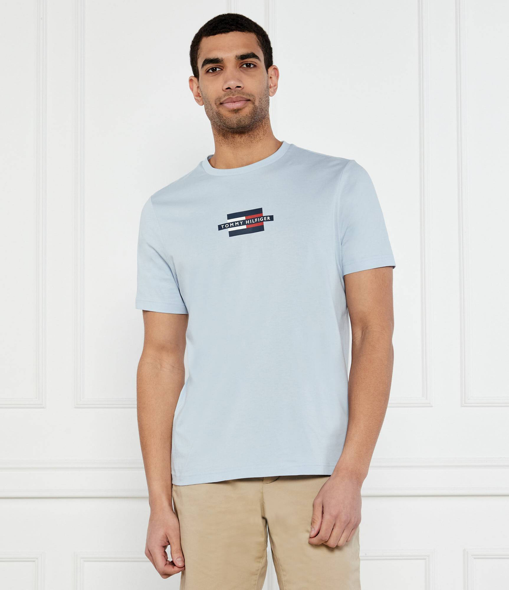 Футболка Tommy Hilfiger - голубой(MW0MW38636)