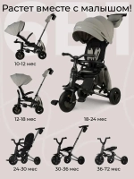 Велосипед трехколесный Qplay S700-17 SPRINTER SL Grey (Rub/Graphite)