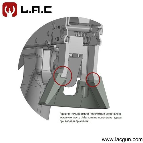 Расширитель приёмника магазина Сайга-9, TR-9, Вепрь-9