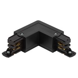 Коннектор питания ЭРА STR-30-B-CN-LI для трехфазного шинопровода угловой черный | Трехфазный шинопровод и аксессуары