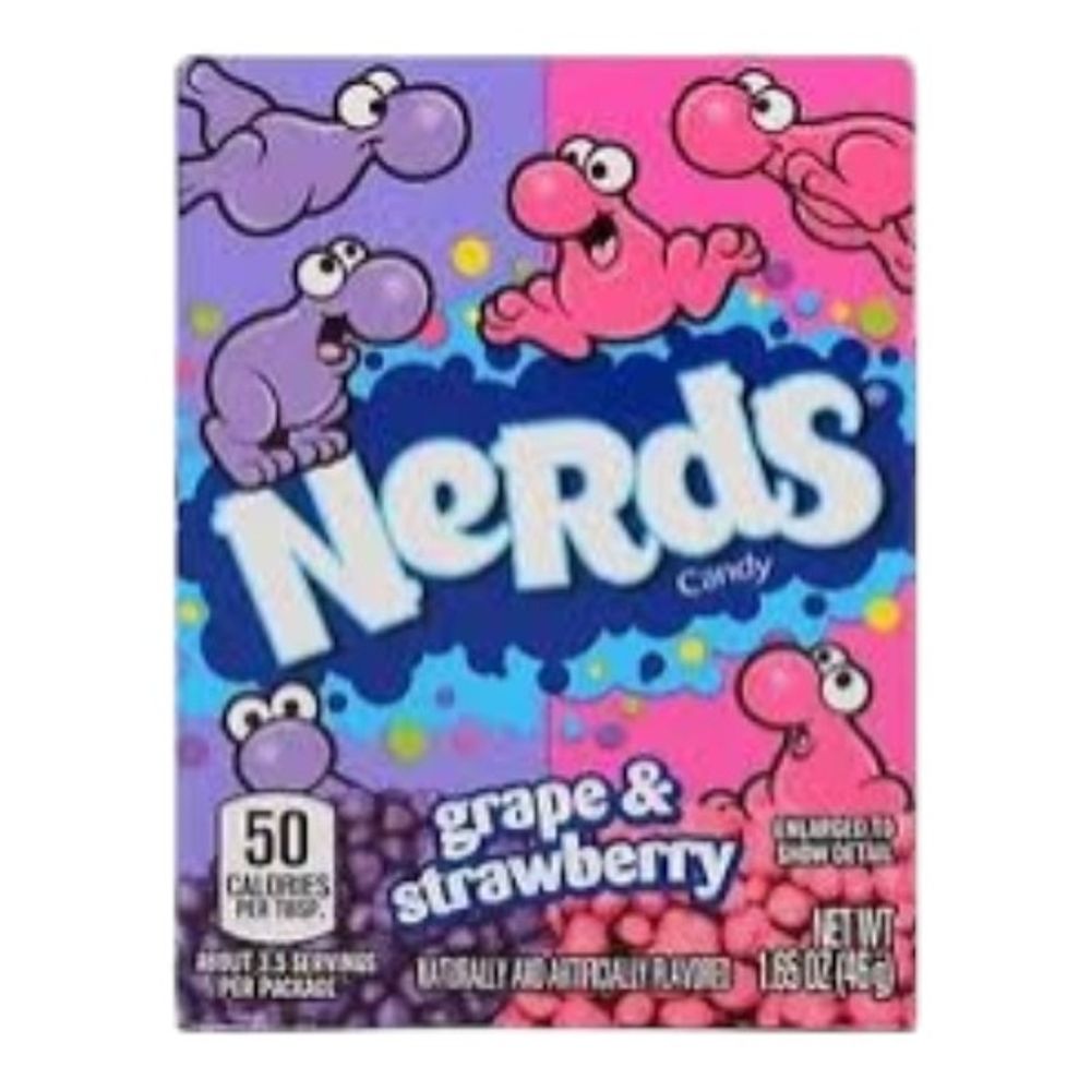 Драже NERDS Вонка конфеты 46,7 г виноград клубника
