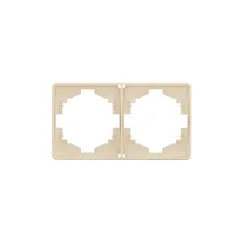 Рамка на 2 поста KRANZ Miele Round Шелк KR-78-0752-7