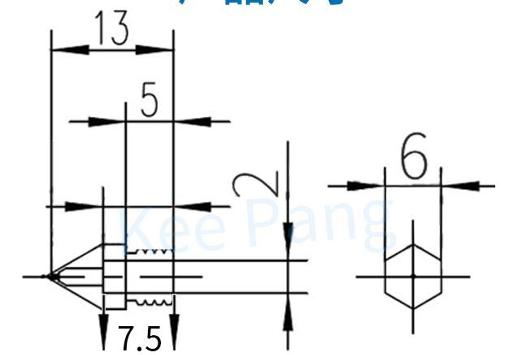 Сопло сталь МК8 - 1.75/0.4 мм