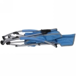 Кресло складное с подлокотниками до 100кг 54*50*70 см синее