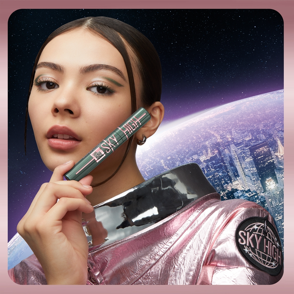 MAYBELLINE NEW YORK Lash Sensational Sky High - Тушь для ресниц, утолщающая и удлиняющая оттенок Green Altitude, 7 ml